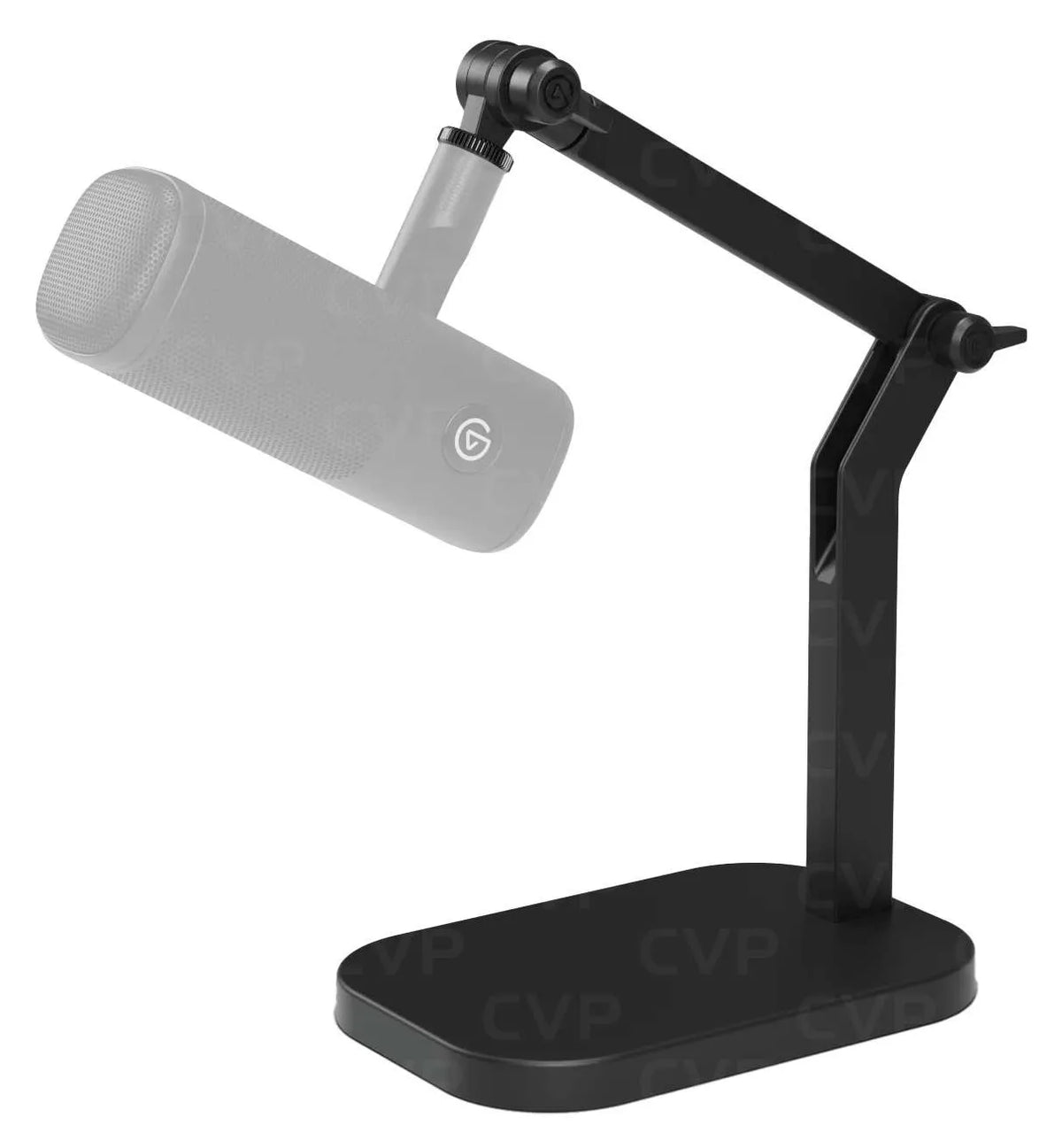 Elgato Wave Desk Stand - 1kg Load; 216mm horizontal reach; 411mm vertical reach; 275° arm rotation; 360° head rotation.
