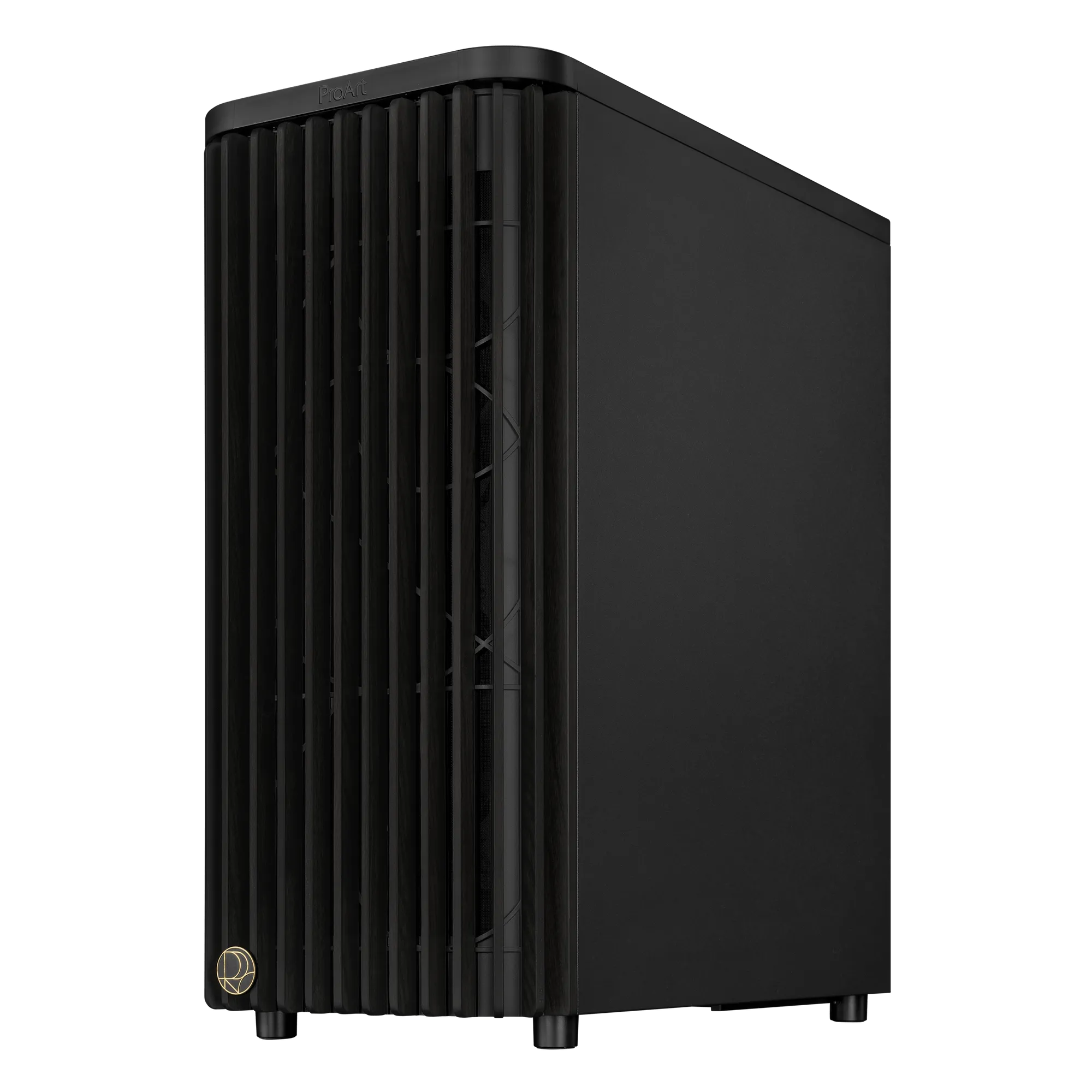 ASUS ProArt PA401 Wood TG PWM (Black), Tower, PC, Black, ATX, Tempered glass, 16 cm