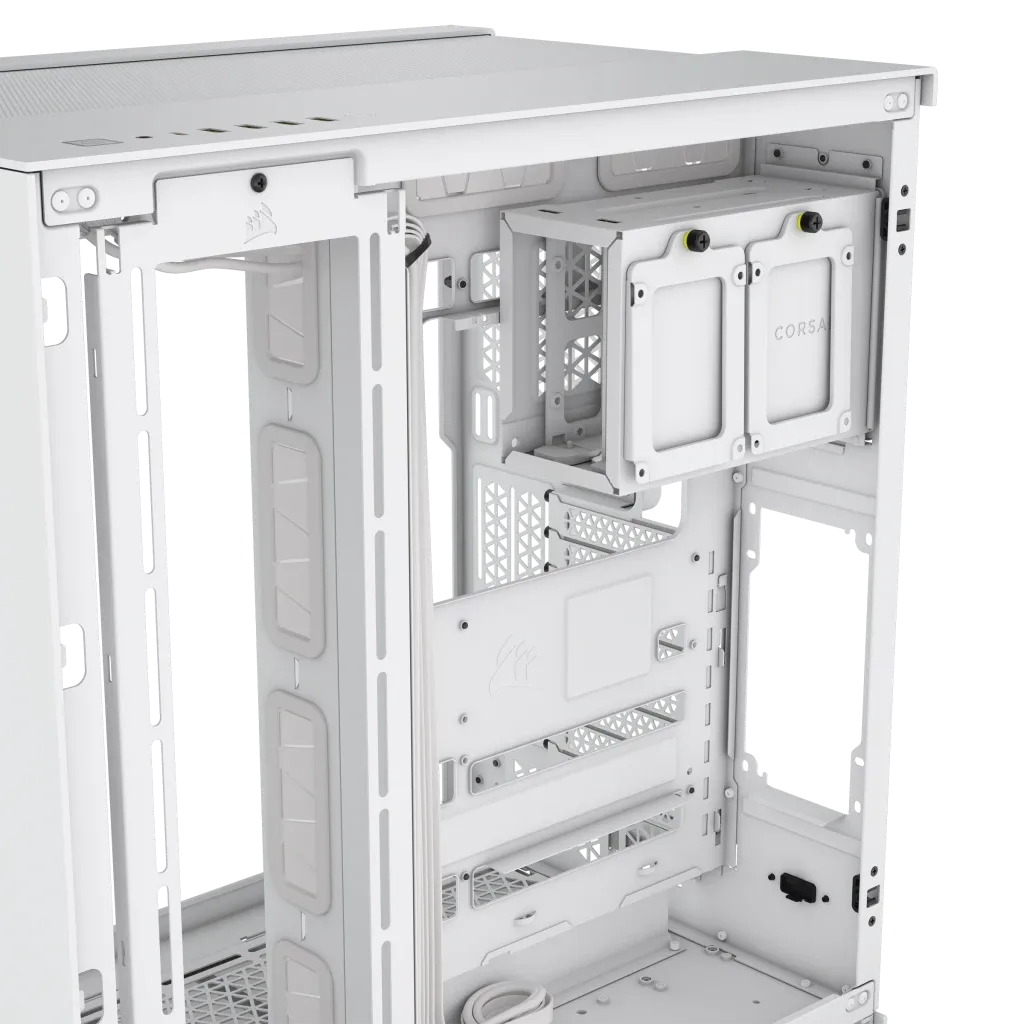 Corsair 6500X, Midi Tower, PC, White, ATX, Plastic, Steel, Tempered glass, 19 cm