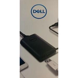 Dell 45 Watt Power Adapter Plus, with Extra USB-A Charge Port, 19.5V, 7.4mm Barrel AC Adapter / Laptop Charger