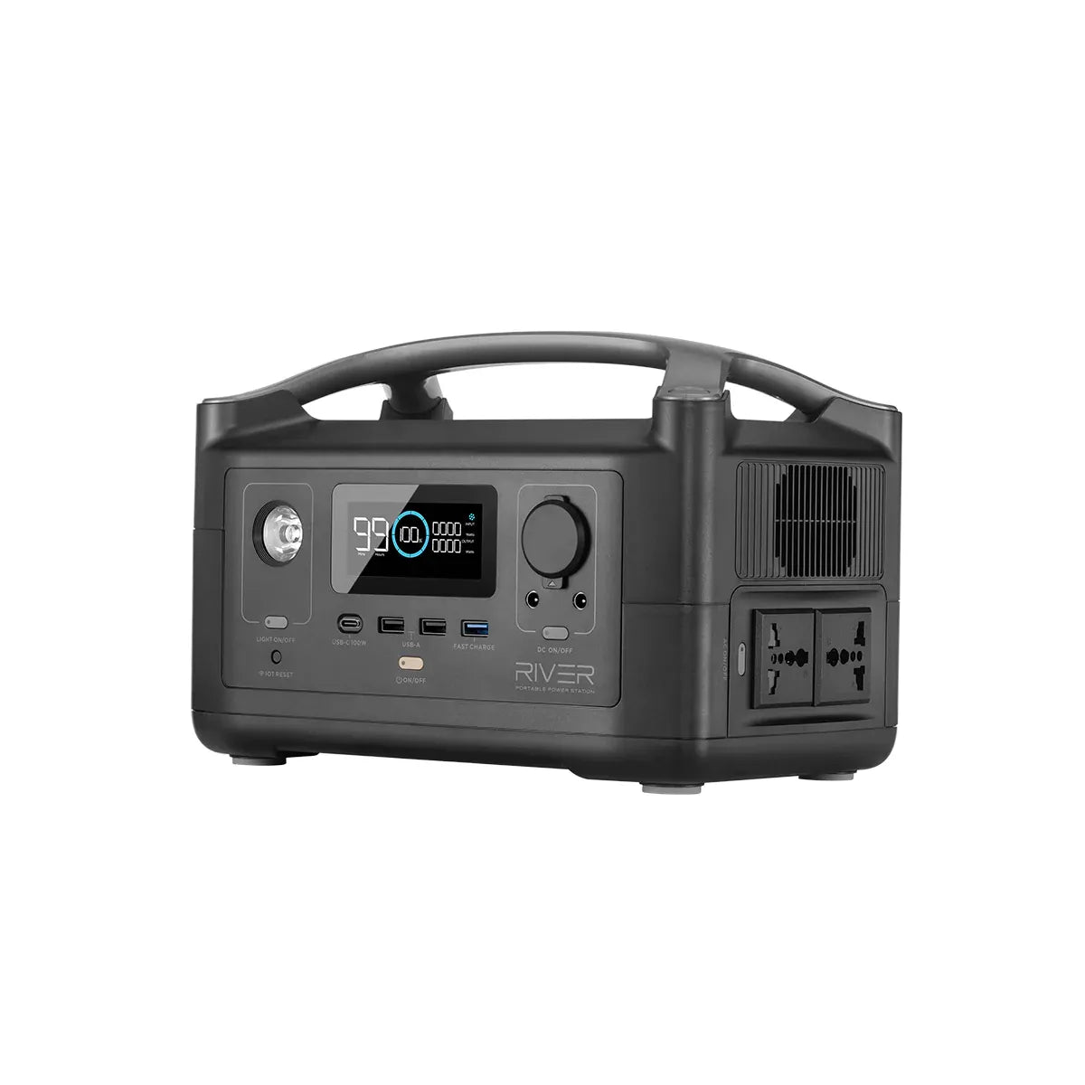 ECOFLOW RIVER 2 Portable Power Station - 256Wh LFP battery - 300W Output 110W Solar input - SA Socket