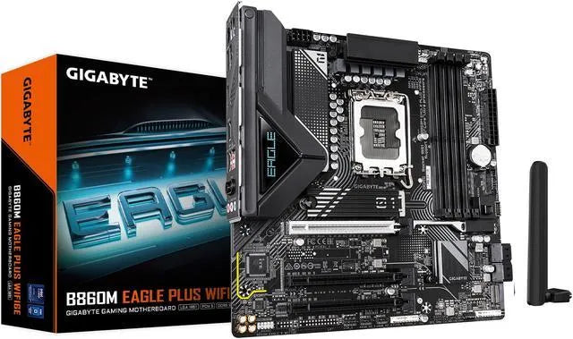 GIGABYTE Intel® B860 Chipset for LGA 1851; 4x DDR5; 2x M2; HDMI/DP; mATX.