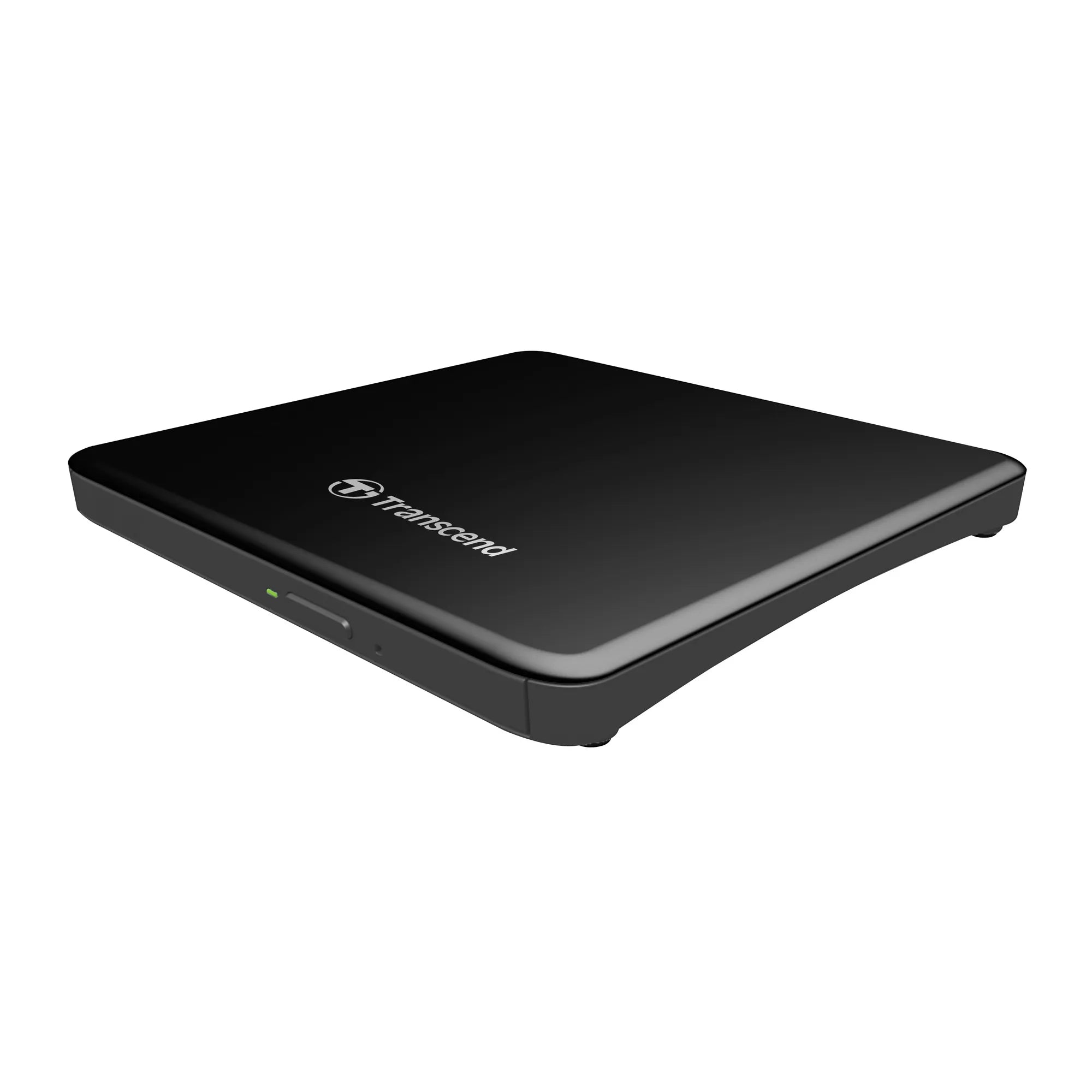 Transcend Portable DVD Writer Black, Black, DVD±R/RW, USB 2.0, CD-R, DVD+R, DVD+R DL, DVD+RW, DVD-R, DVD-R DL, DVD-RAM, DVD-RW, 5 - 40 °C, 142.8 mm