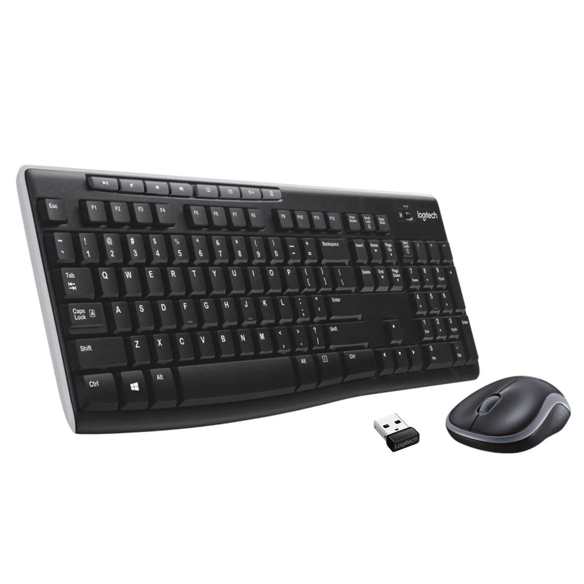 920-004509 - LOGI MK270 Wireless Keyboard and Mouse Combo Nano USB receiver Full size spill resistant