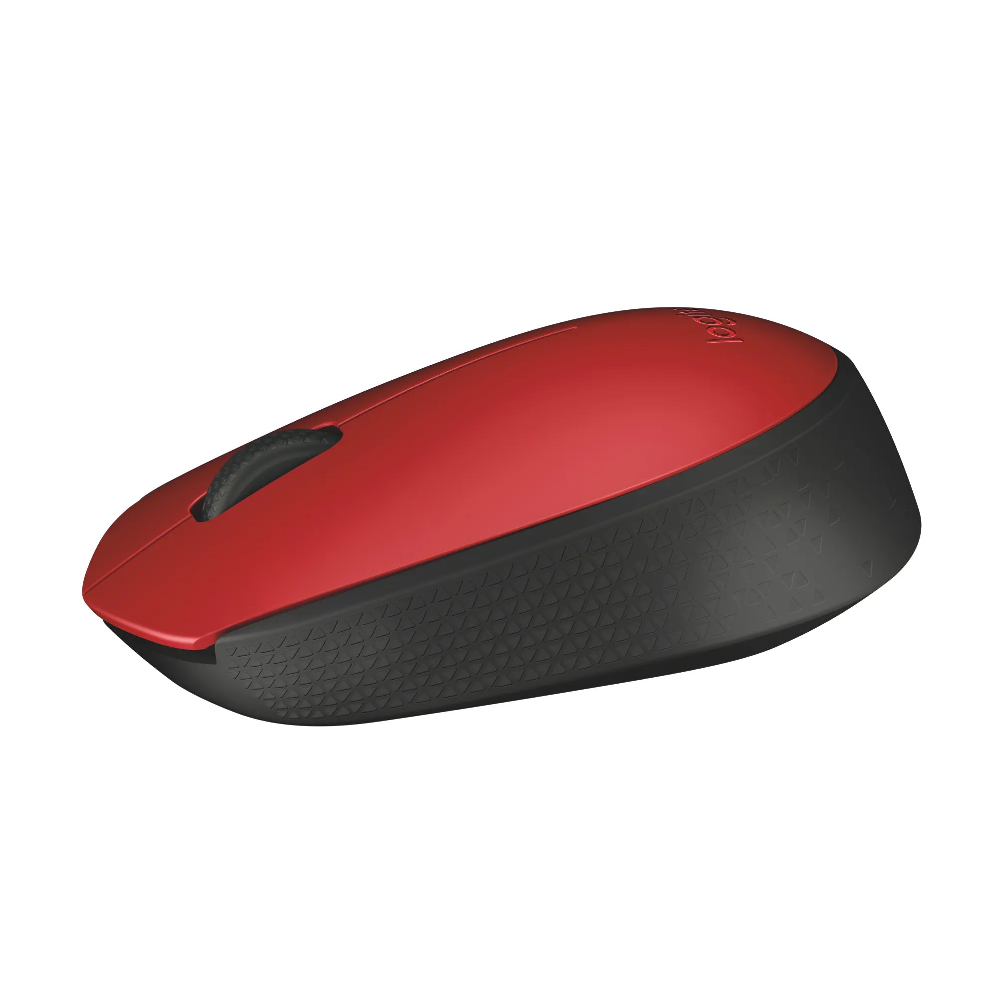 Logitech M170 Wireless Mouse, Ambidextrous, Optical, RF Wireless, 1000 DPI, Red