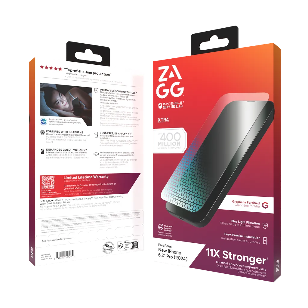 InvisibleShield Glass XTR4 Apple iP16 Pro Screen