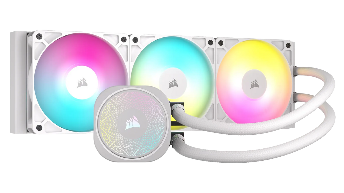 Corsair NAUTILUS 360 ARGB White; 360mm Radiator; Liquid CPU Cooler; Intel® LGA 1851/1700; AMD® AM5/AM4