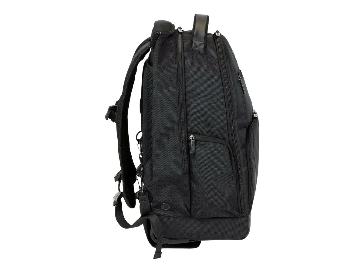 Targus Bag Rolling Notebook Backpack 15.6 Nylon Black & Platinum 2.7 kg Limited Lifetime warranty