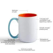 2009396 - Cricut Beveled Ceramic Mug Blank Sahara 1pc 425 ml