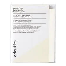 2009984 - Cricut Watercolor Cards White 12pk R20 Cards in Ivory 10.7x13.9cm