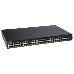 Dell X-Series X1052P 48-Port L2+ Gigabit Ethernet 10/100/1000Base-T, 4x 10Gb SFP+ PoE 1U Smart Managed Network Switch (Excluding Rails)