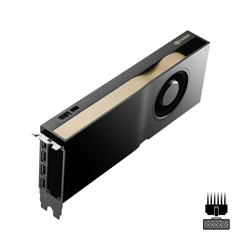 PCI-Express x16 Gen 4.0;24 GB GDDR6 ECC; 192-bit; DP 1.4a; Dual slot