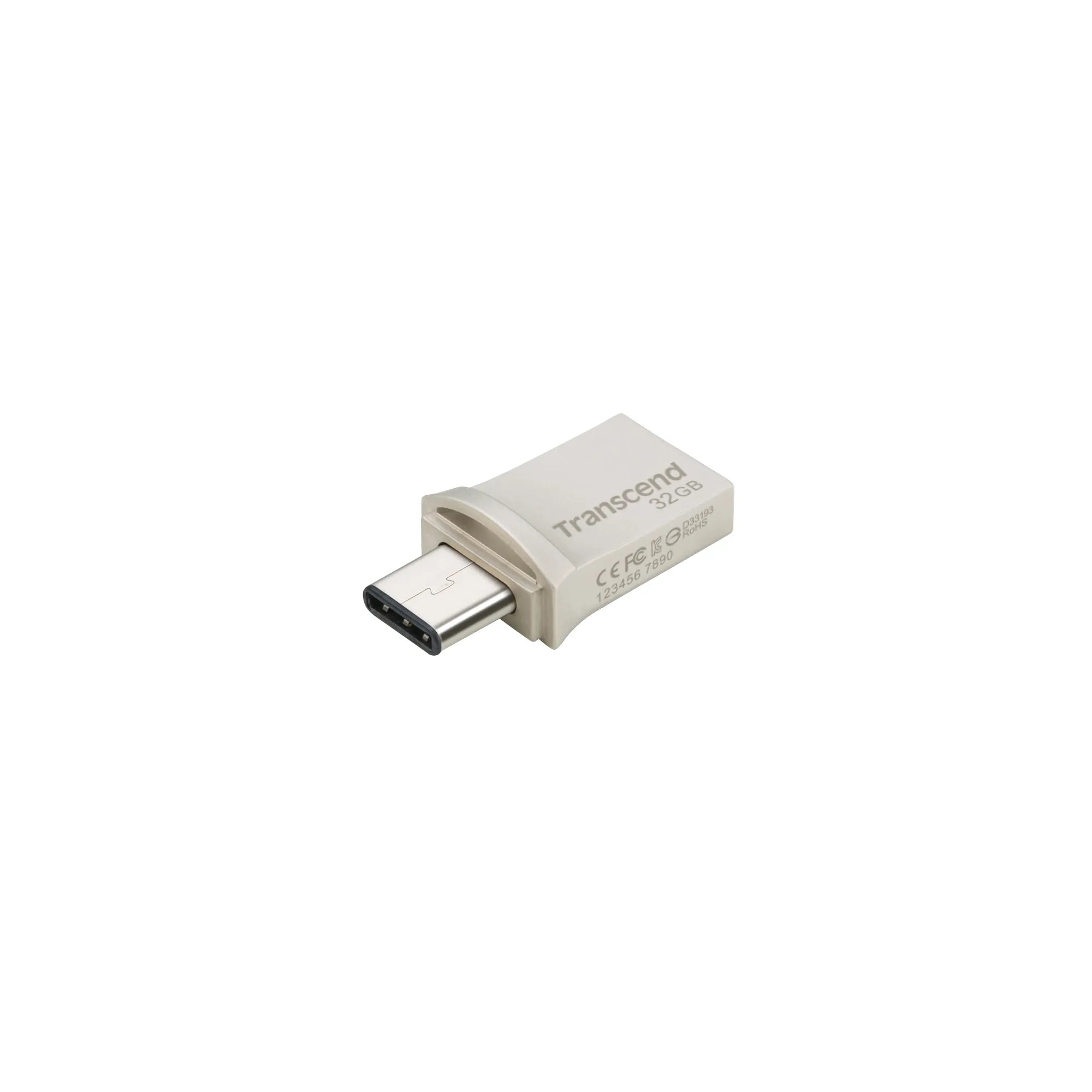 Transcend JetFlash 890 64GB, 128 GB, USB Type-A / USB Type-C, 3.2 Gen 1 (3.1 Gen 1), Cap, 3 g, Black, Silver
