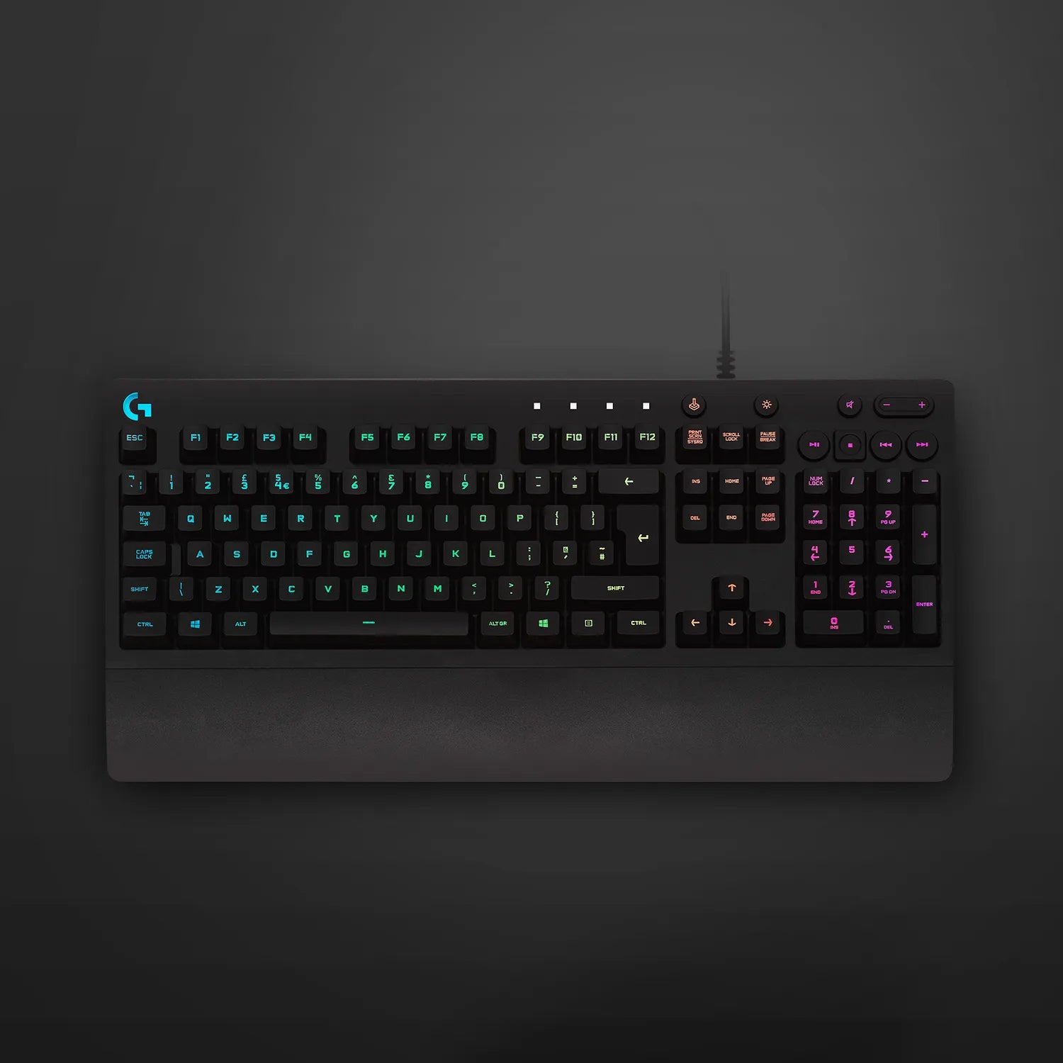 Logitech G G213 Prodigy Gaming Keyboard, Full-size (100%), Wired, USB, QWERTY, RGB LED, Black