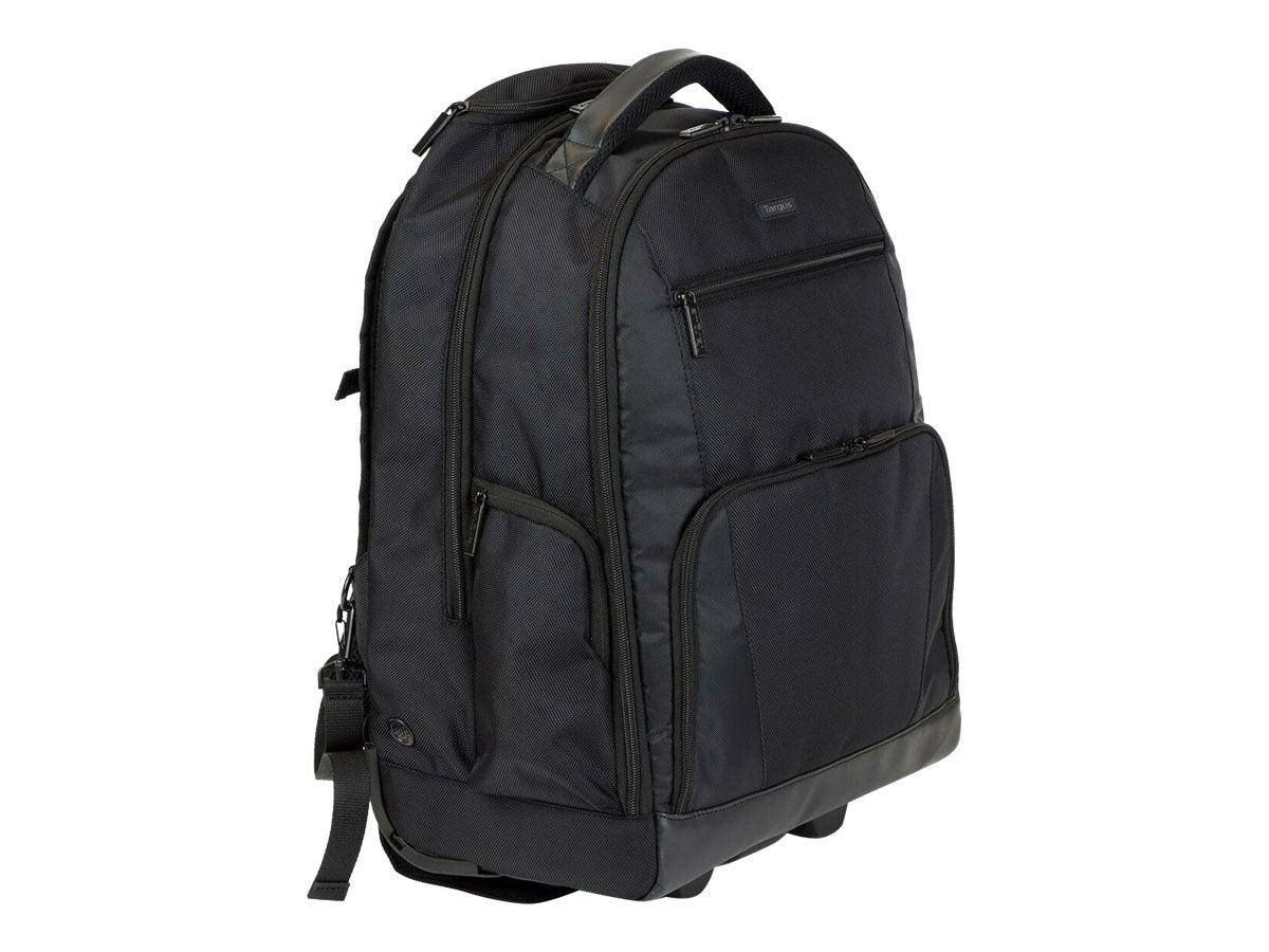 Targus Bag Rolling Notebook Backpack 15.6 Nylon Black & Platinum 2.7 kg Limited Lifetime warranty