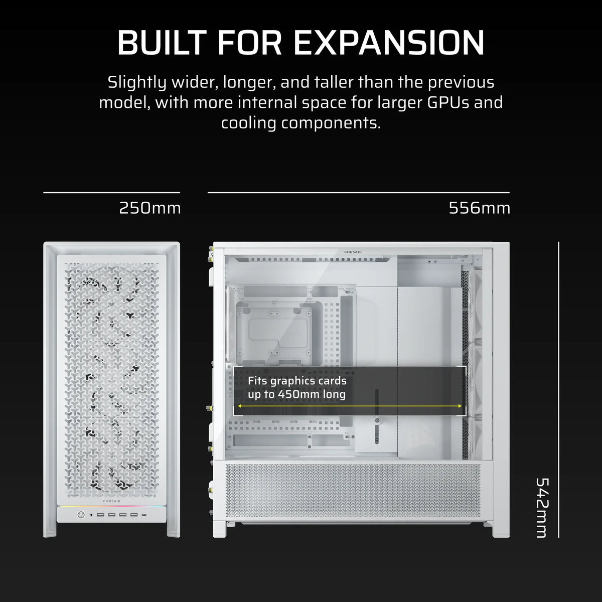 FRAME 5000D RS Mid-Tower PC Case; 4x RS 140 PWM Fans; 2x 2.5'' ; 1x 3.5'';