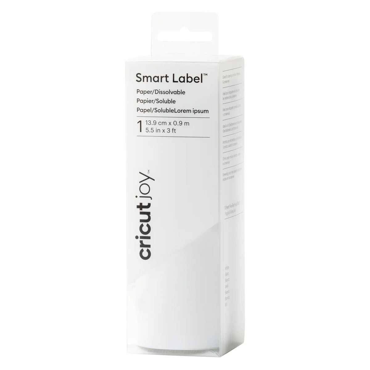 2010061 - Cricut Joy Smart Dissolvable Paper Labels White 13.3x91cm
