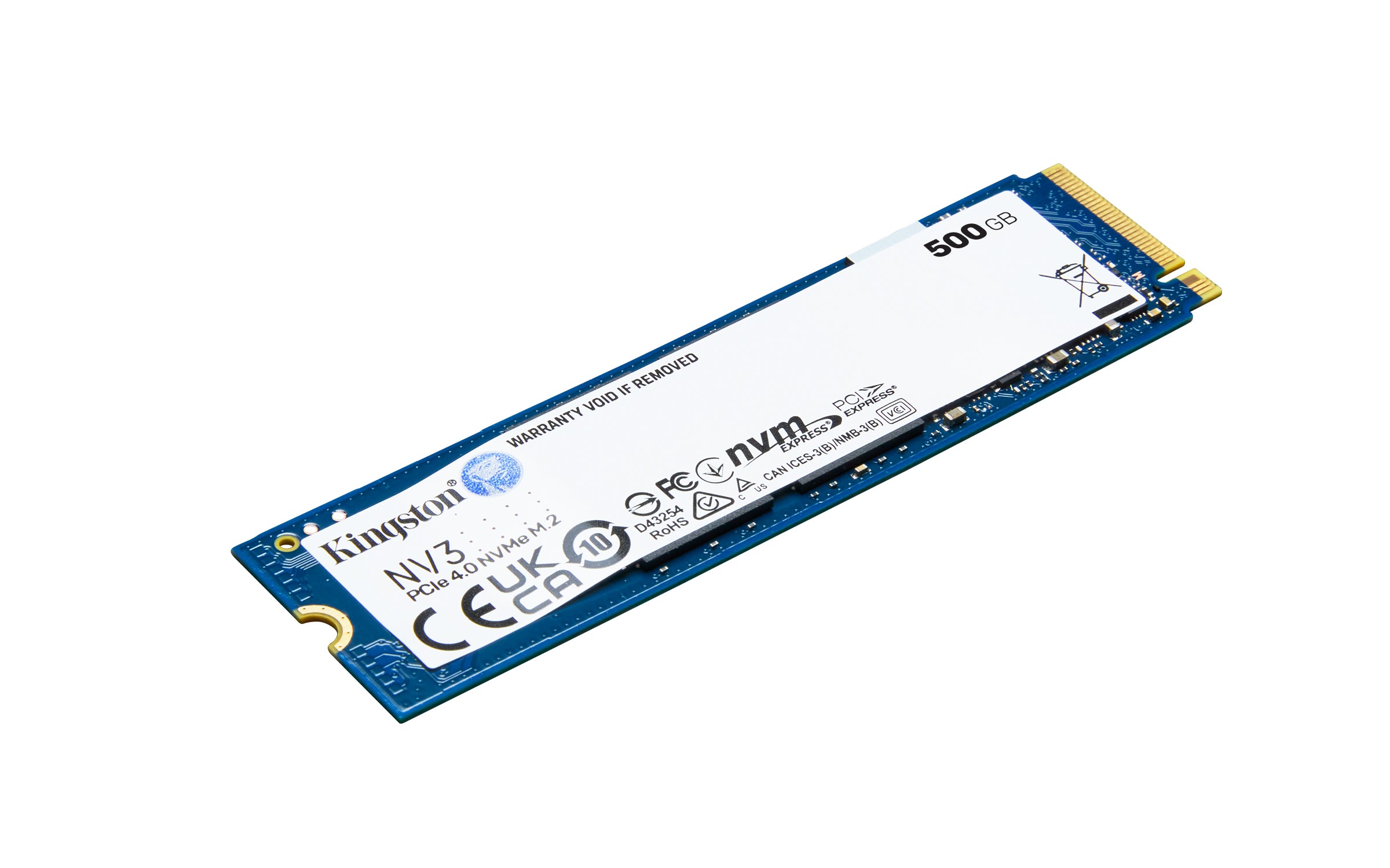 Kingston 500GB NV3 M.2 2280 PCIe 4.0 NVMe SSD