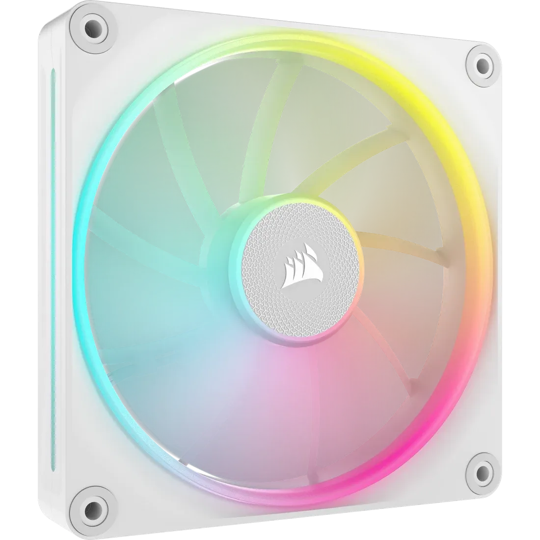 Corsair LX RGB Series; iCUE LINK LX140 RGB White; 140mm Fan; Dual Pack; iCUE LINK System Hub Included