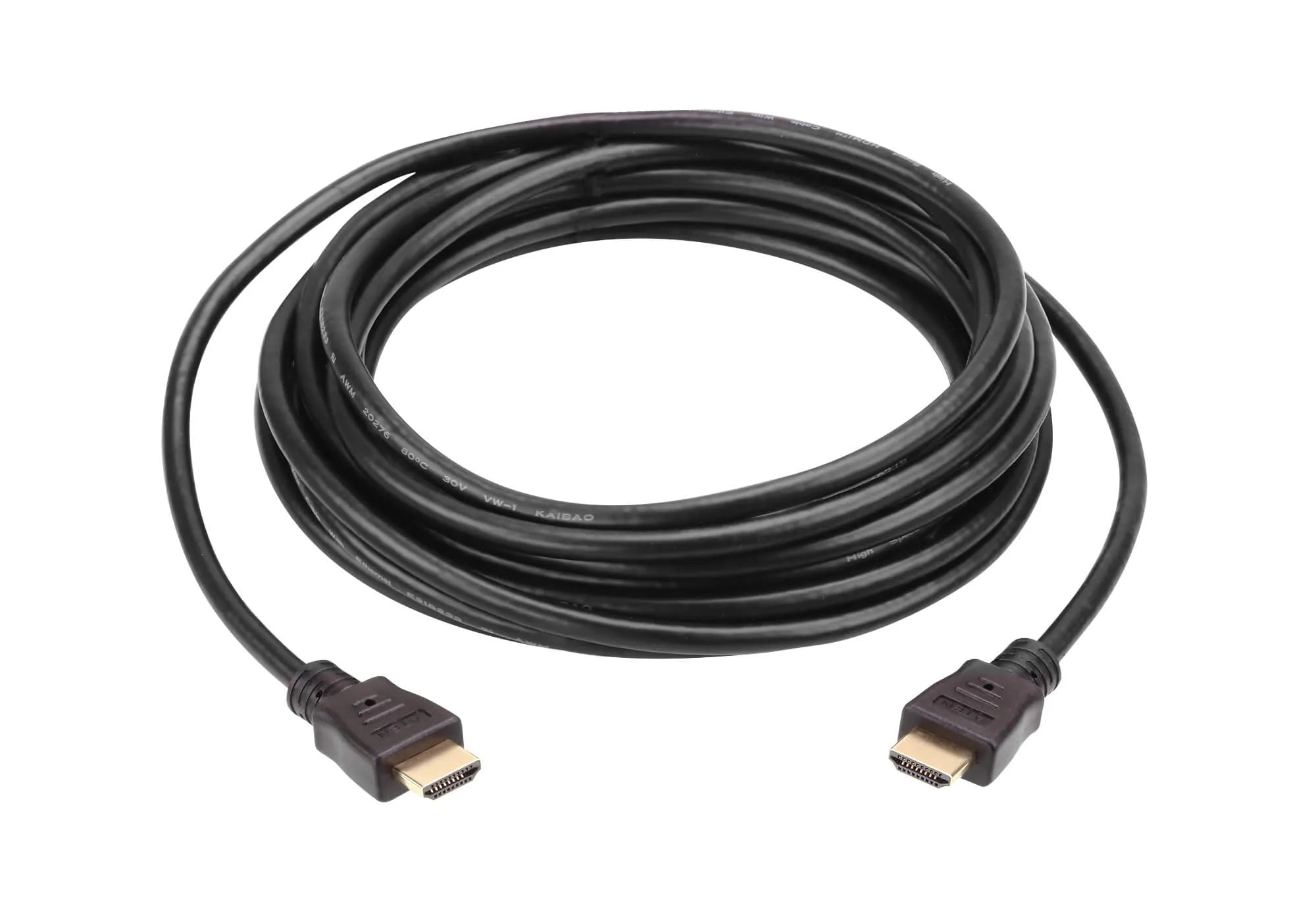 ATEN High Speed HDMI Cable with Ethernet True 4K ( 4096X2160 @ 60Hz); 2 m HDMI Cable with Ethernet, 2 m, HDMI Type A (Standard), HDMI Type A (Standard), 3D, Black