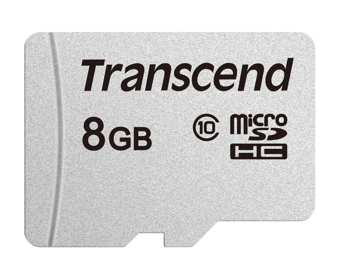Transcend microSD Card SDHC 300S 8GB, 8 GB, MicroSDHC, Class 10, NAND, 20 MB/s, 10 MB/s