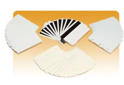 Zebra white PVC 30mil cards (500 per box)