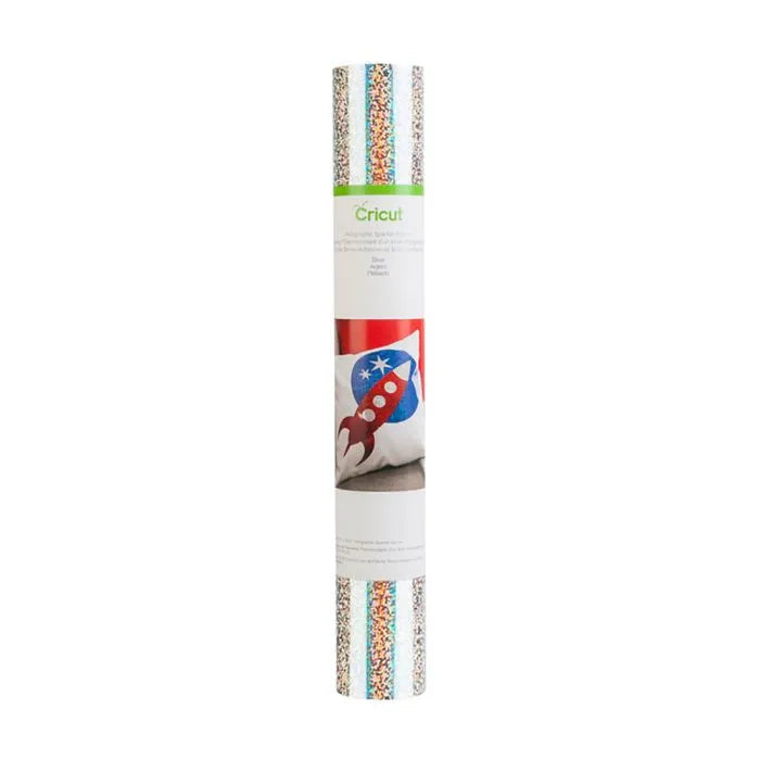 2004140 - Cricut Holographic Sparkle Iron-On 30x60cm (Silver)