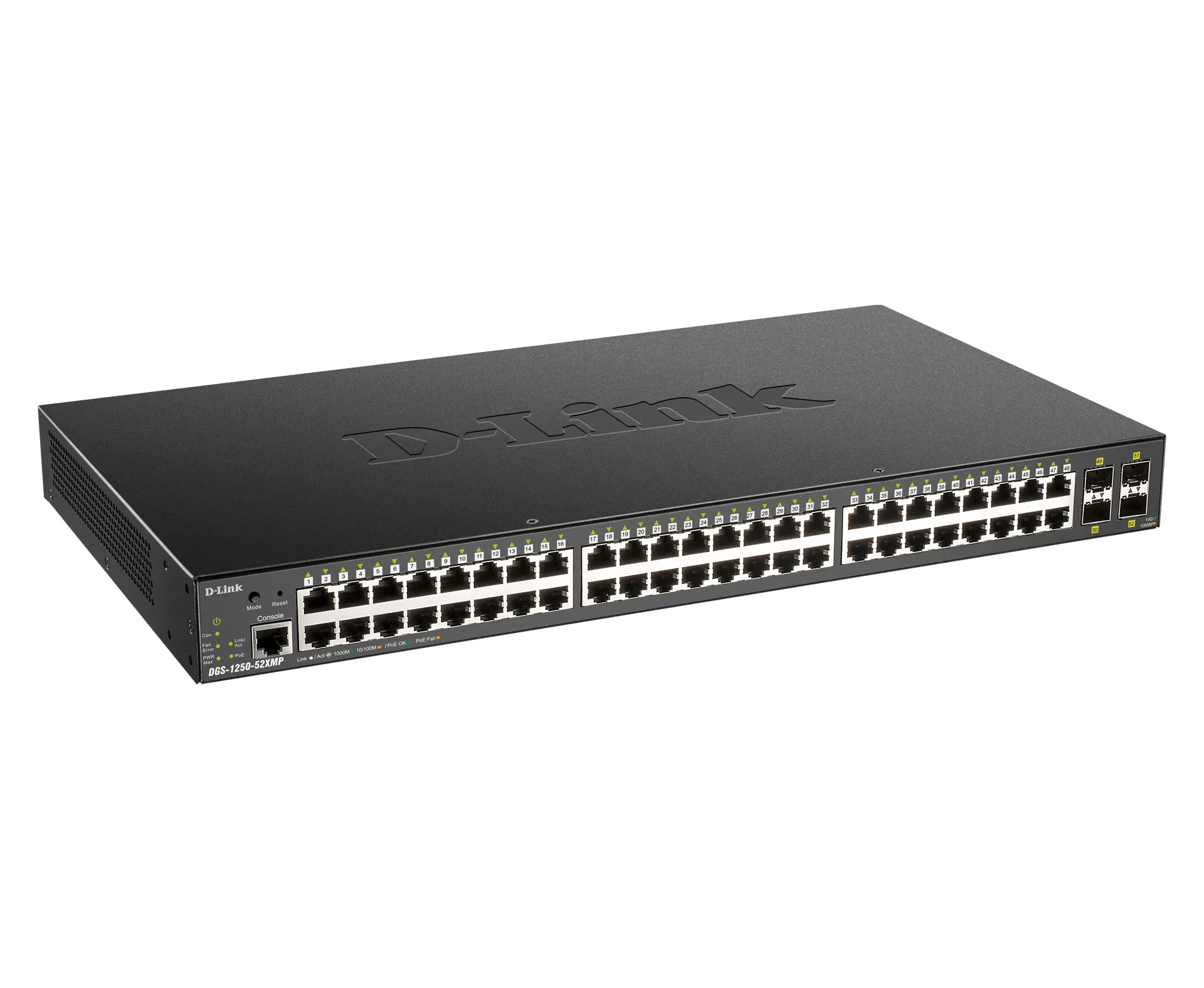 D-Link DGS-1250-52XMP, Managed, L3, None, Power over Ethernet (PoE)