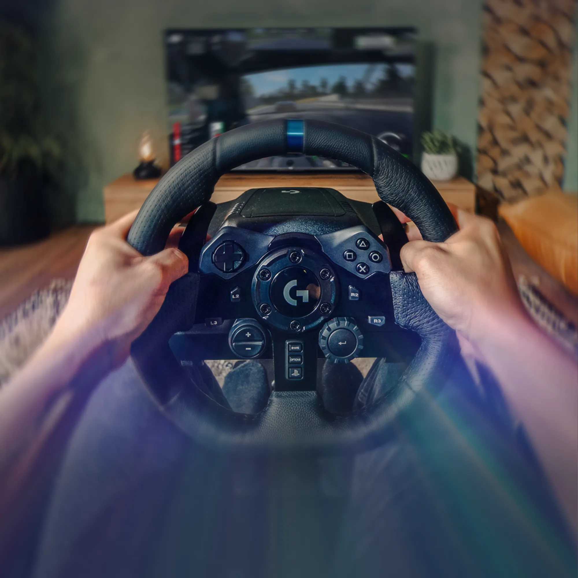 Logitech G G923 Racing Wheel and Pedals for PS5, PS4 and PC, Steering wheel + Pedals, PC, PlayStation 4, PlayStation 5, D-pad, Analogue / Digital, 900°, Wired