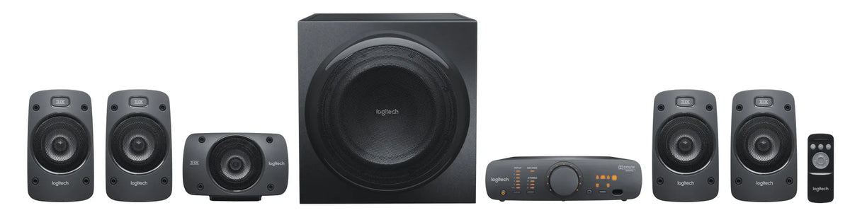 980-000468 - LOGI Desktop Speakers Z906 Surround sound speaker 5.1 3.5mm 500W RMS Dolby Digital & DTS Decoding Wall Mountable