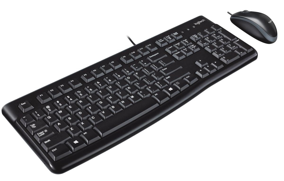 Logitech MK120 Wired Desktop Combo - Black