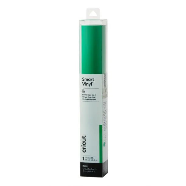 Cricut Smart Vinyl Removable, Heat transfer vinyl roll, Green, Monochromatic, Glossy, 330 mm, 900 mm