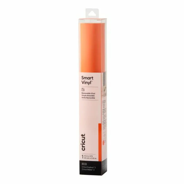 Cricut Smart Vinyl Removable, Heat transfer vinyl roll, Orange, Monotone, Glossy, 330 mm, 90 cm