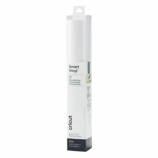 Cricut Smart Vinyl Removable, Heat transfer vinyl roll, White, Monotone, Glossy, 330 mm, 90 cm