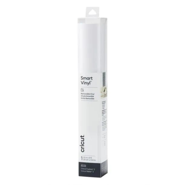 Cricut Smart Vinyl Removable, Heat transfer vinyl roll, White, Monochromatic, Glossy, 330 mm, 900 mm