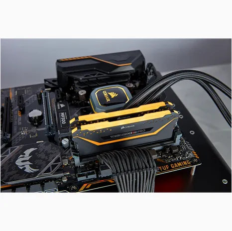 Corsair Vengeance RGB Pro CMW16GX4M2E3200C16-TUF, 16 GB, 2 x 8 GB, DDR4, 3200 MHz, 288-pin DIMM
