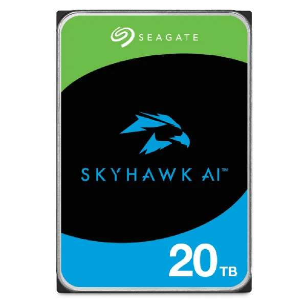 Seagate SkyHawk AI 20 TB, 12 TB, 7200 RPM, 512 MB, 3.5", Serial ATA III