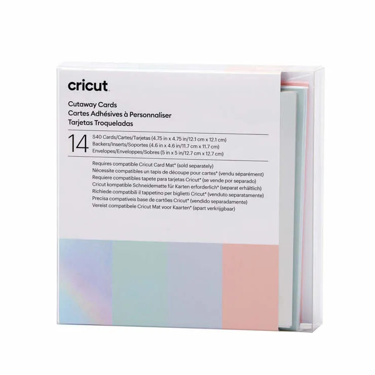 2009484 - Cricut Cut-Away Cards Pastel S40 12.1x16.8cm 14-Pack