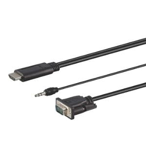 1.8M HDMI MALE TO VGA MALE WITH AUDIO CABLE