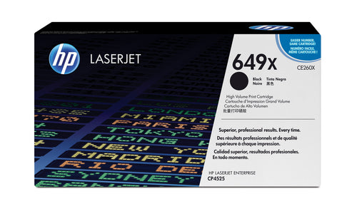HP 649X HC Black Toner Cartridge.