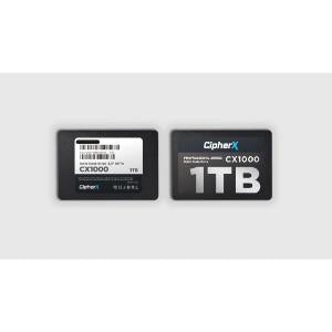 1TB CipherX, CX1000 PRO Series, 2.5", 3D NAND TLC, NANDXtend ECC Data Protect, Hyper SLC Cache, SATA III 6Gbs (TCG / AES Encryption support) SSD