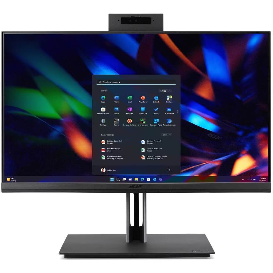 Acer VZ4714G Intel Core i5-13400 8GB DDR4 Memory 512GB SSD DVD WR 23.8in FHD Desktop PC