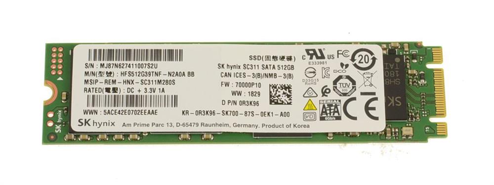 512GB Hynix, M.2 (2280), SATA III, 6 Gbs, NGFF, SSD