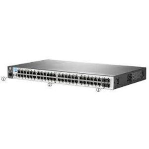 HP Switch (2530-48-PoE+), 48 Port + 4 SFP ports 1000Mbps ports, fixed(desktop/19" telco rack), Basic Layer2,POE, Managed Switch (Open Box)