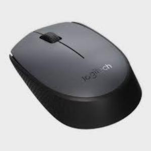 Logitech Black Wireless Mouse (Grey Black)