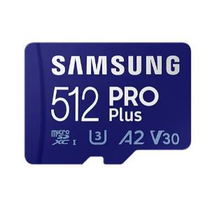 512GB Samsung PRO Plus microSDXC Memory Card, Read -up to 180MB/s Write : up to 130MB/s with UHS-1 interface, Speed Class (U3, V30, A2), Mobile phone, Tablet, Action Camera, 360° Camera, Drone, Laptop, Gaming console, etc.