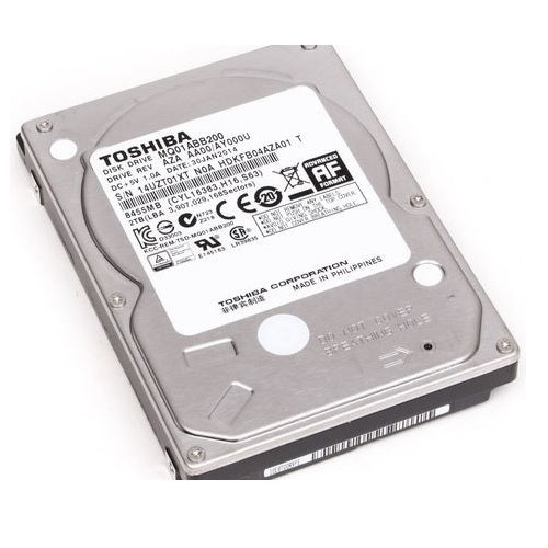 2TB Toshiba 15mm 2.5" SATA-3Gb/s 5400rpm 8MB Notebook HD