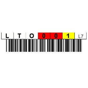 LTO Polyester Netc / Barcoded Labels (Printed) (Unique Sequence on Request, MOQ=20 Labels)