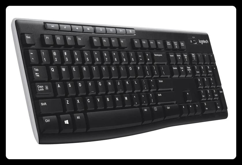 Logitech K270 - Wireless Keyboard - Black - USB Receiver