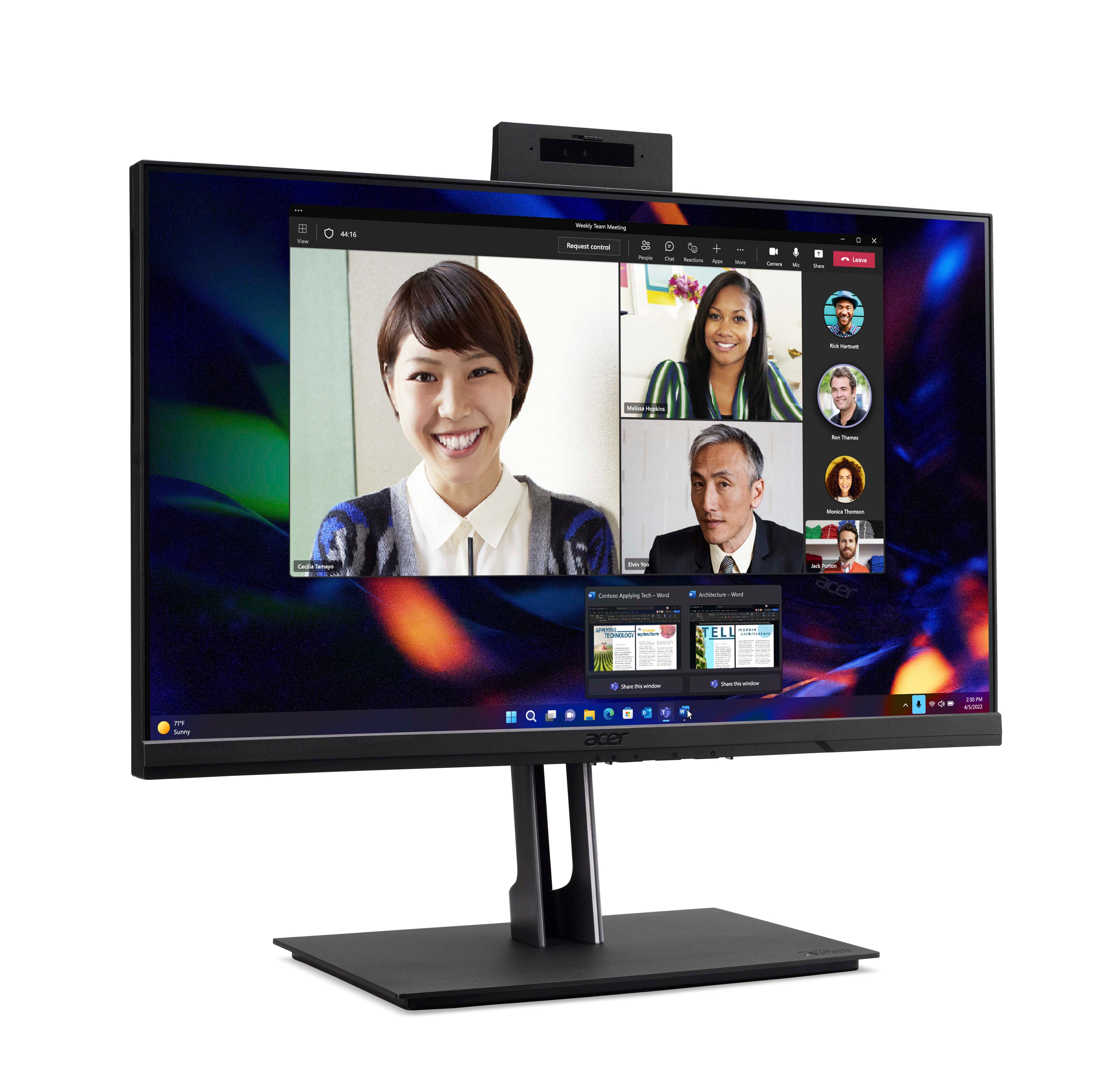 Acer AIO VZ4714G 23.8'' FHD LED LCD (Non-Touch) 1920x1080 Intel Core i5-13400 8GB DDR4 512GB SSD M.2 PCIe DVRW FHD IR Webcam WiFi USB Keyboard and Mouse Incl. Windows 11 Professional 3 Year onsite War